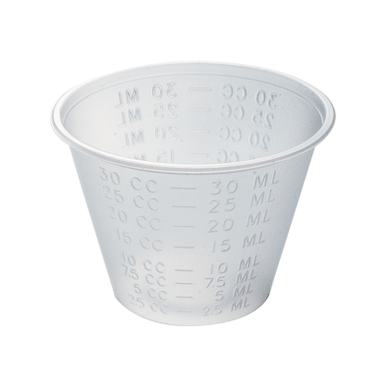 Dynarex Plastic Graduated Medicine Cup, 1 oz, 5000/case