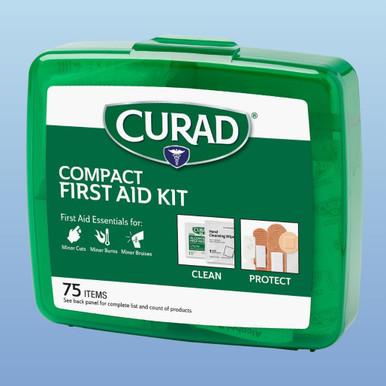 CURAD 75 Piece Compact Portable First Aid Kit
