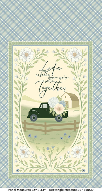 Backroad Blooms by The Quilted Cow Backroad Blooms Cottage Blue