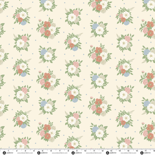 Backroad Blooms by The Quilted Cow Faded Corsage Pressed Linen