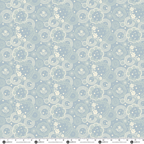 Backroad Blooms by The Quilted Cow Vintage Doilies Cottage Blue