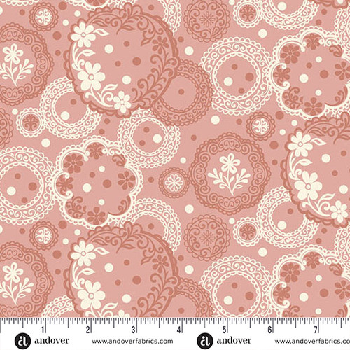 Backroad Blooms by The Quilted Cow Vintage Doilies Rosewood