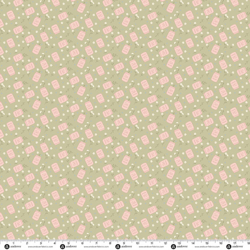 Backroad Blooms by The Quilted Cow Canning Day Sage Whisper