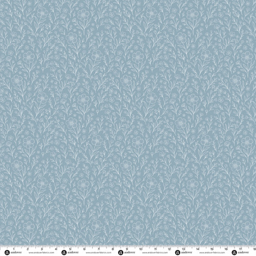 Backroad Blooms by The Quilted Cow Pressed Blooms Cottage Blue