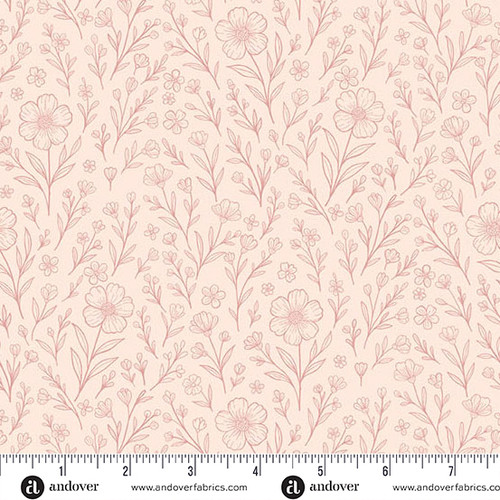 Backroad Blooms by The Quilted Cow Pressed Blooms Vintage Blush