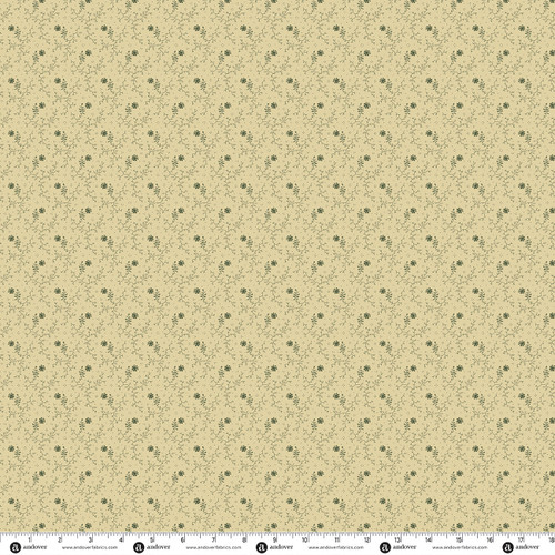 Providence Shirtings 108s by Jo Morton Scrub Sage 108 Biscuit