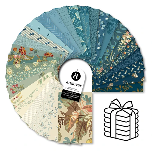 Secret Stash Favorites - Blue Willow - Fat Eighth Bundle - 30 Cuts Each