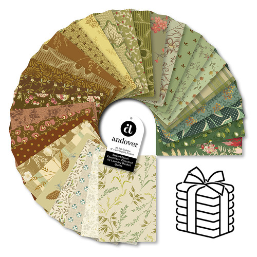 Secret Stash Favorites - Chestnut - Fat Eighth Bundle - 30 Cuts Each