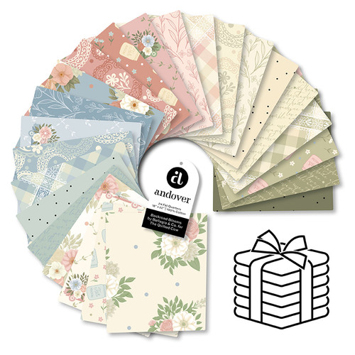 Backroad Blooms - Fat Quarter Bundle - 24 Cuts Each