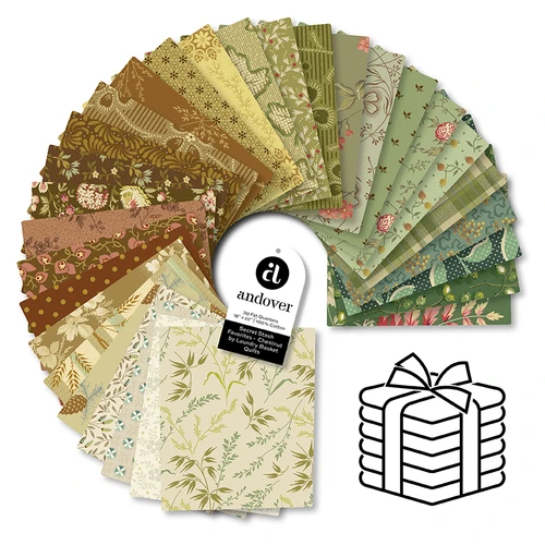 Secret Stash Favorites - Chestnut - Fat Quarter Bundle - 30 Cuts Each