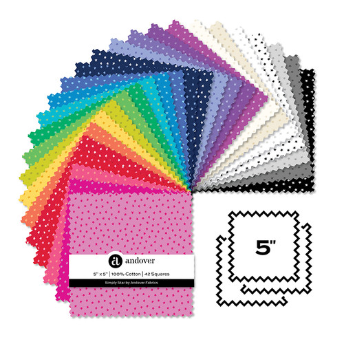 Simply Star - 5 Inch Square - 42 Cuts Each