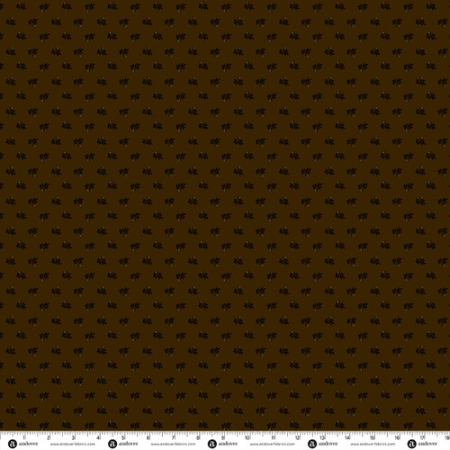 Simply Noir by Andover Fabrics Frond Chocolate