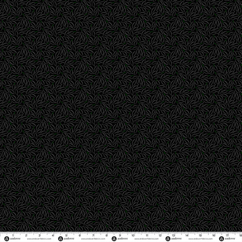 Simply Noir by Andover Fabrics Leafy Ivory