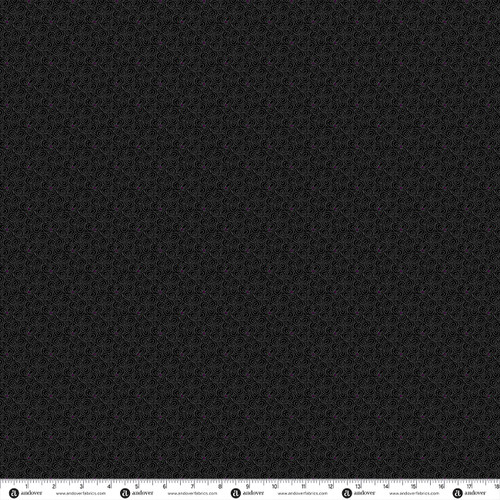 Simply Noir by Andover Fabrics Clover Dot Ivory