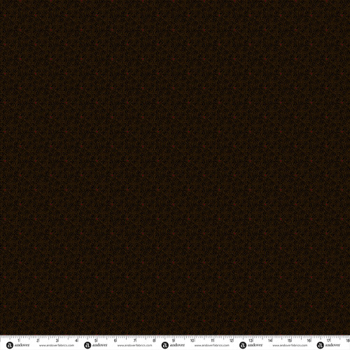 Simply Noir by Andover Fabrics Clover Dot Sienna