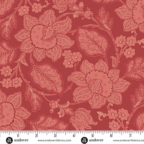 Forest Glen by Renee Nannmeman Jacobean Raspberry