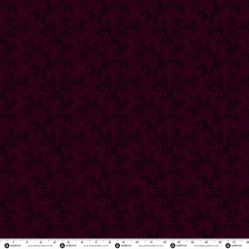 Simply Noir by Andover Fabrics Flourish Wine