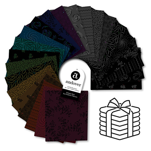 Simply Noir - Fat Quarter Bundle - 24 Cuts Each