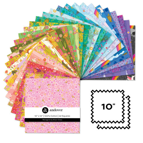 Menagerie - 10 Inch Square - 42 Cuts Each