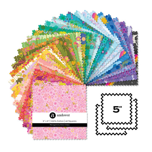 Menagerie - 5 Inch Square - 42 Cuts Each