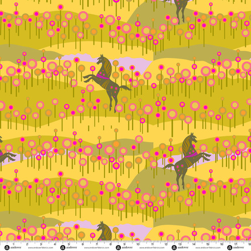 Menagerie by Alison Glass Horse Light Honey