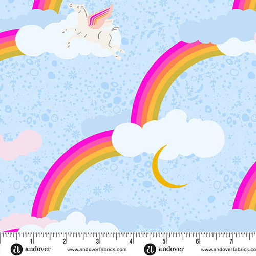 Menagerie by Alison Glass Pegasus Lighter Cobalt