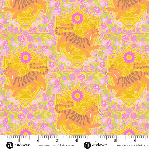 Menagerie by Alison Glass Tiger Lighter Honey