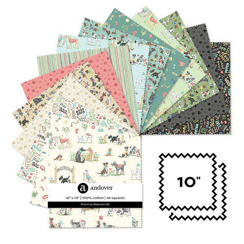 Pooch - 10 Inch Square - 42 Cuts Each