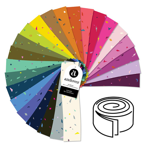 Libsabit - 2.5 Inch Strip Roll - 40 Cuts Each