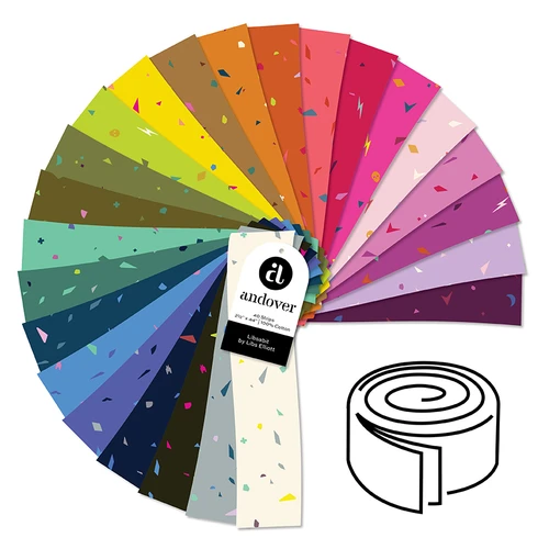 Libsabit - 2.5 Inch Strip Roll - 40 Cuts Each