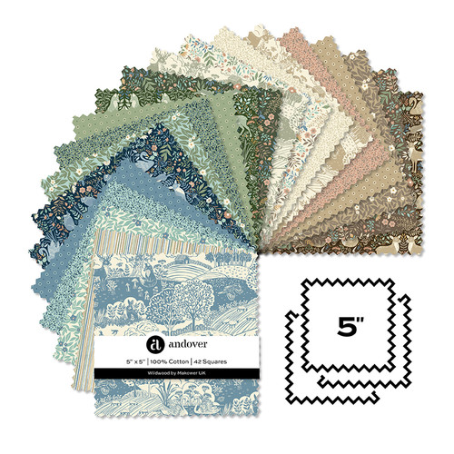 Wildwood - 5 Inch Square - 42 Cuts Each