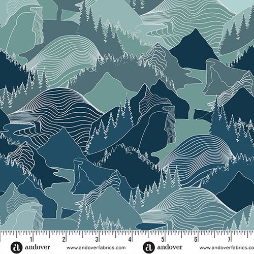 Nordic Solstice by Gudrun Erla of GE Designs Terrain Glacier Mist Ombre