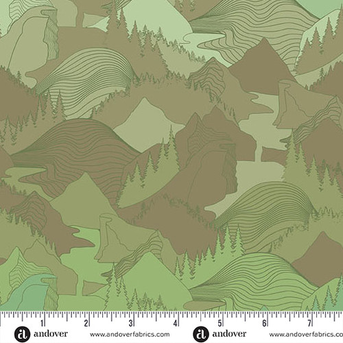 Nordic Solstice by Gudrun Erla of GE Designs Terrain Tundra Moss Ombre
