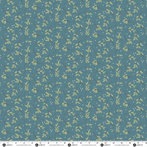 Nordic Solstice by Gudrun Erla of GE Designs Tundra Sprigs Frosted Fjord