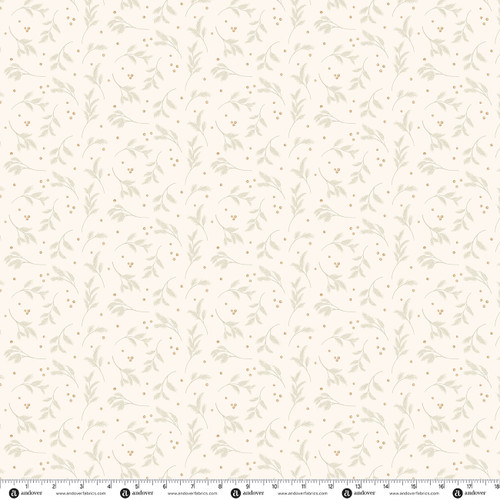 Nordic Solstice by Gudrun Erla of GE Designs Tundra Sprigs  Winter Linen