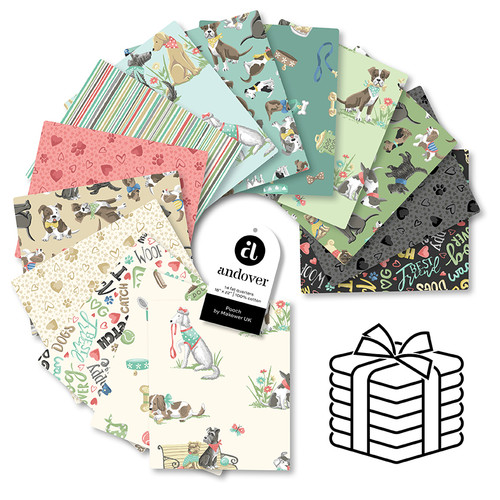 Pooch - Fat Quarter Bundle - 14 Cuts Each