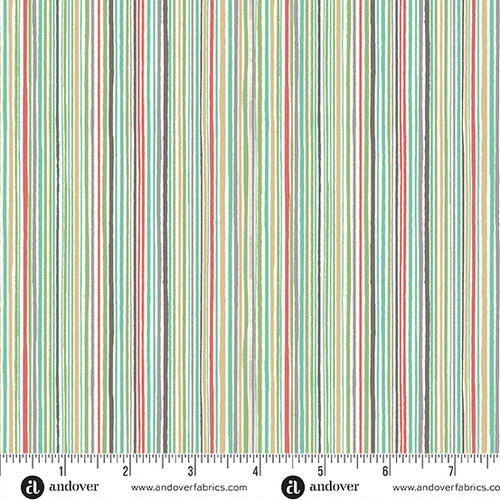 Pooch by Makower UK Fine Stripe Multi