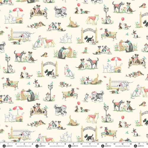Pooch by Makower UK Park Cream