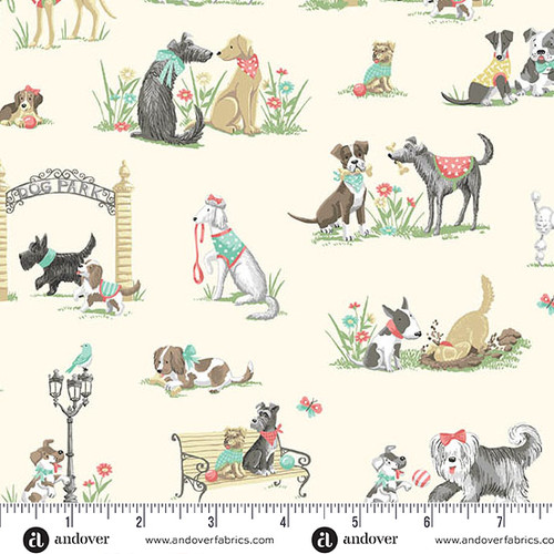 Pooch by Makower UK Park Cream