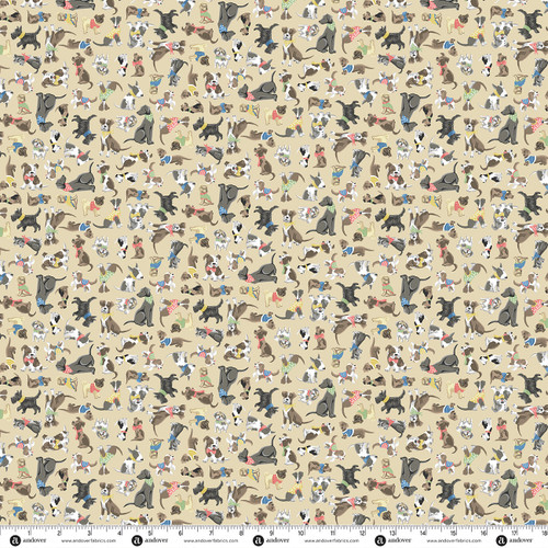 Pooch by Makower UK Pals Cream
