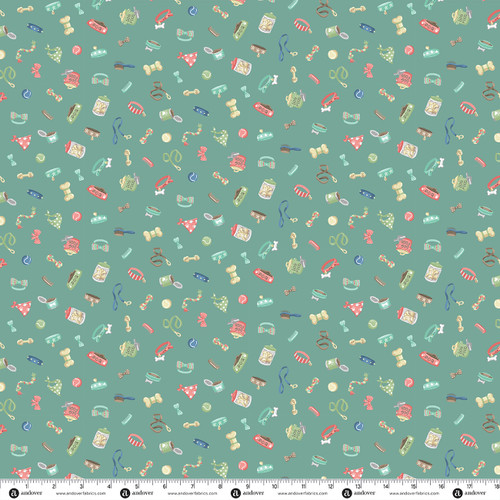 Pooch by Makower UK Accessories Teal