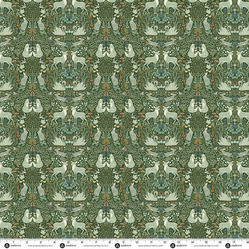 Wildwood by Makower UK Glade Green
