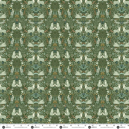 Wildwood by Makower UK Glade Green