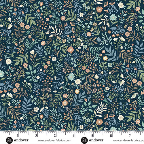 Wildwood by Makower UK Meadow Blue