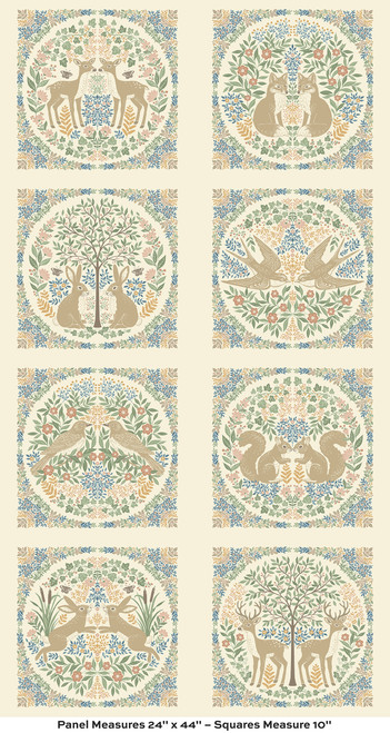 Wildwood by Makower UK Panel Mutli