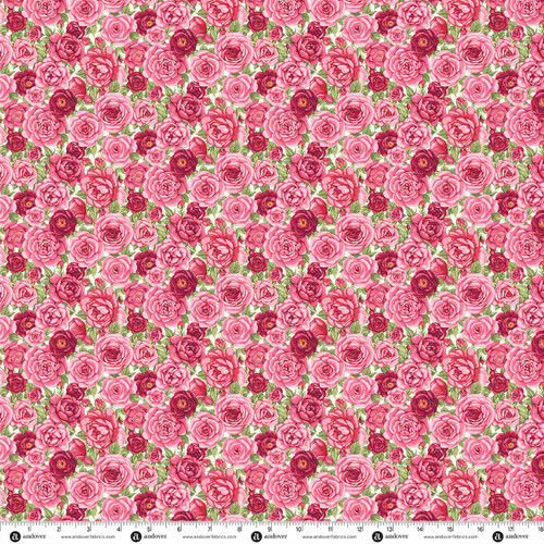 Countryside Classics by Makower UK Rose Cream