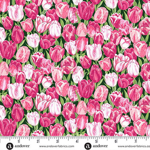 Countryside Classics by Makower UK Tulip Green