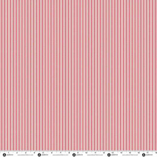 Countryside Classics by Makower UK Stripe Red