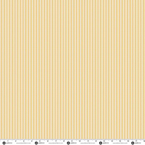 Countryside Classics by Makower UK Stripe Yellow
