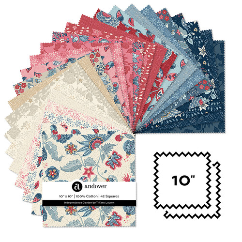 Independence Garden - 10 Inch Square - 42 Cuts Each